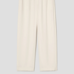 Theory Women Satin Crepe Relaxed Pullon Pants - Rice