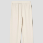 Theory Women Satin Crepe Relaxed Pullon Pants - Rice