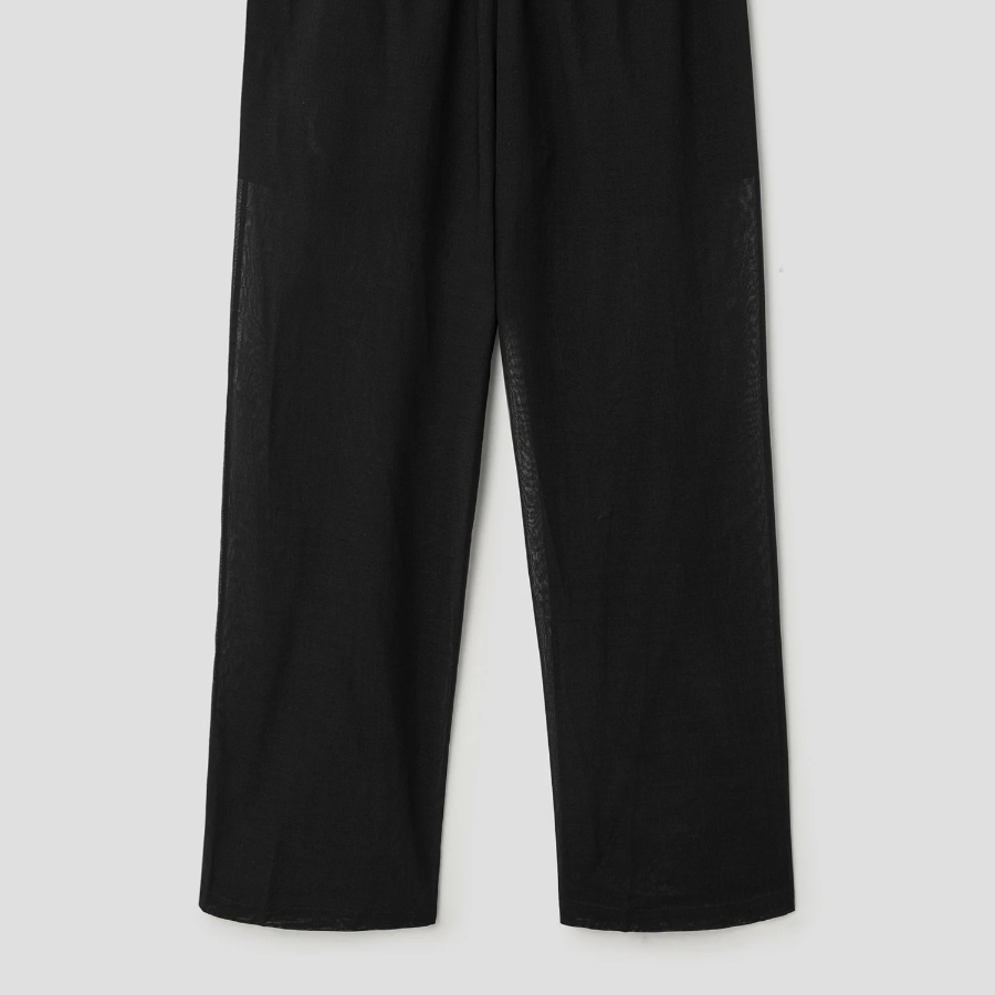 Theory Women Lightweight Wool Drawcord Pull On Pants - Black
