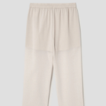 Theory Women Lightweight Wool Drawcord Pull On Pants - Sand