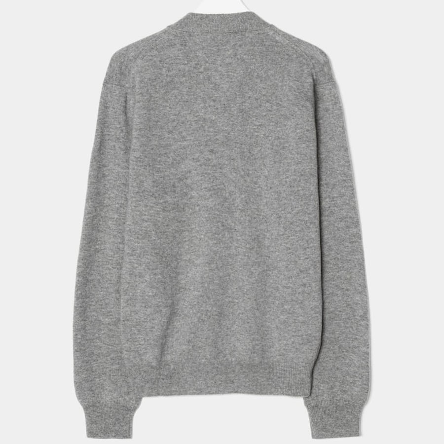 PLAY COMME DES GARÇONS (Unisex) Black Heart Wappen Cardigan – Grey