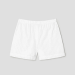 Theory Women Linear Cotton Boxer Shorts - White