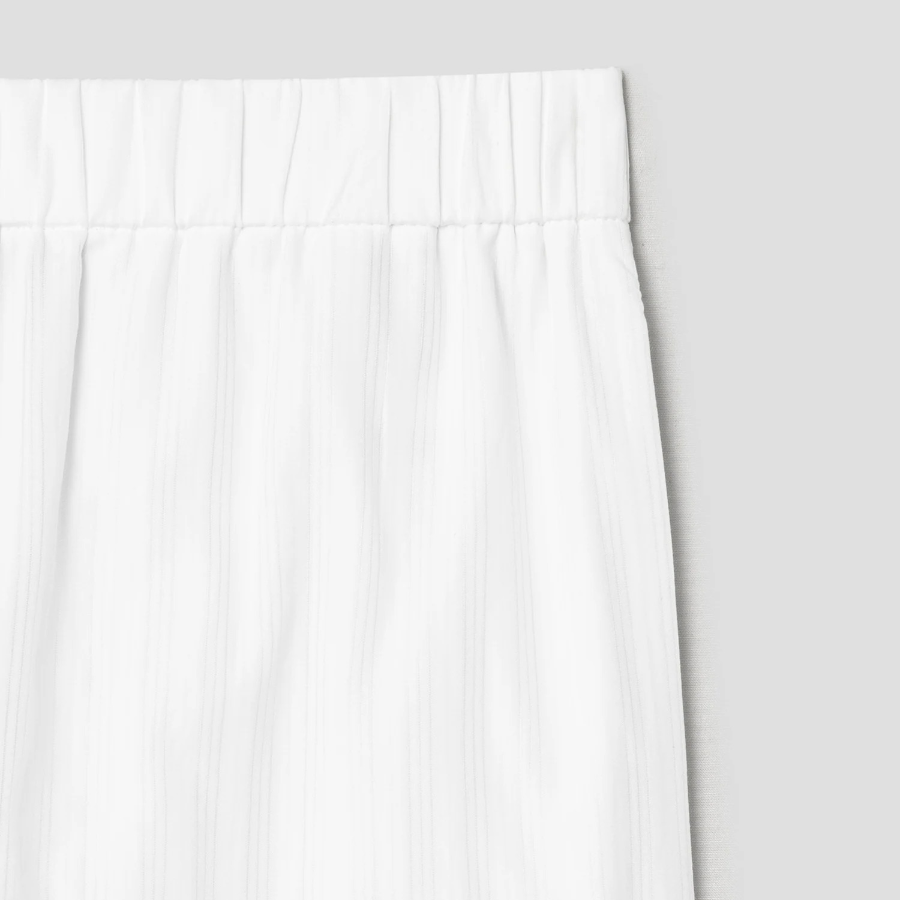 Theory Women Linear Cotton Boxer Shorts - White