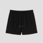 Theory Women Lightweight Wool Drawcord Shorts - Black