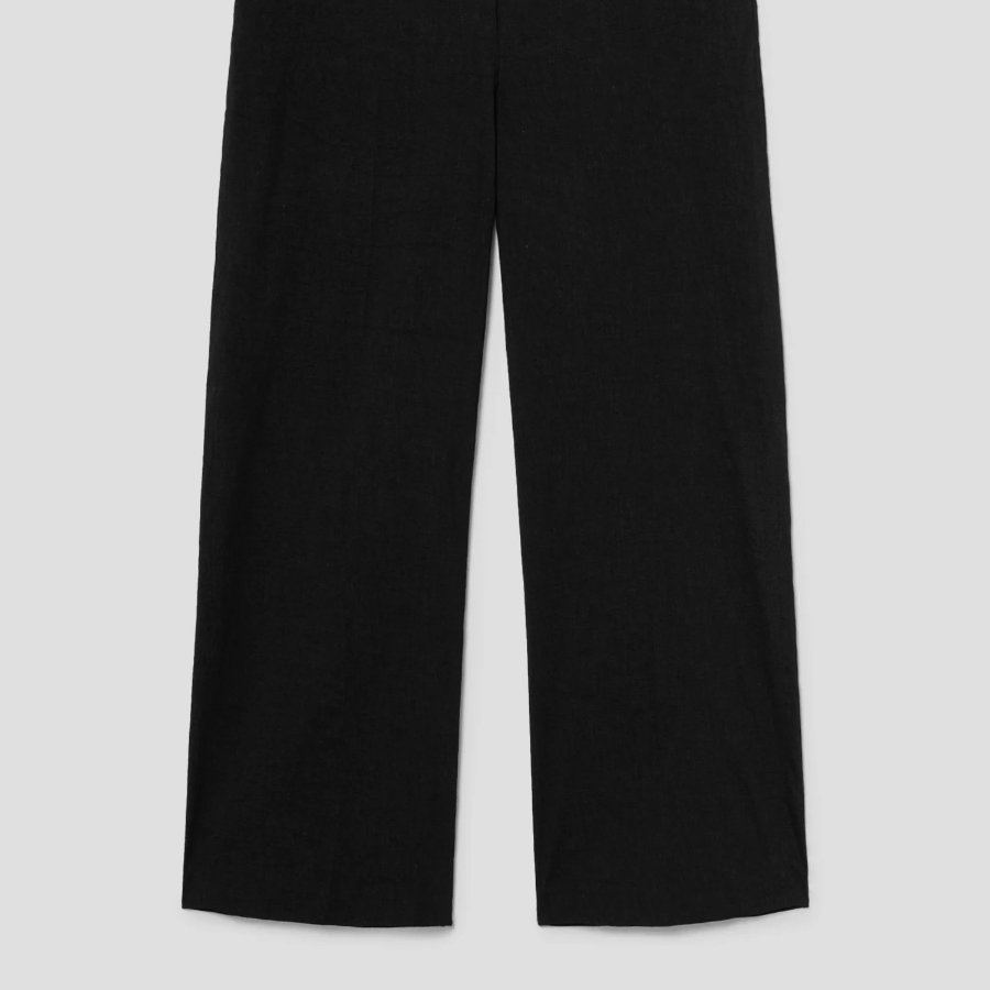 Theory Women Good Crunch Relax Straight Pants - Black