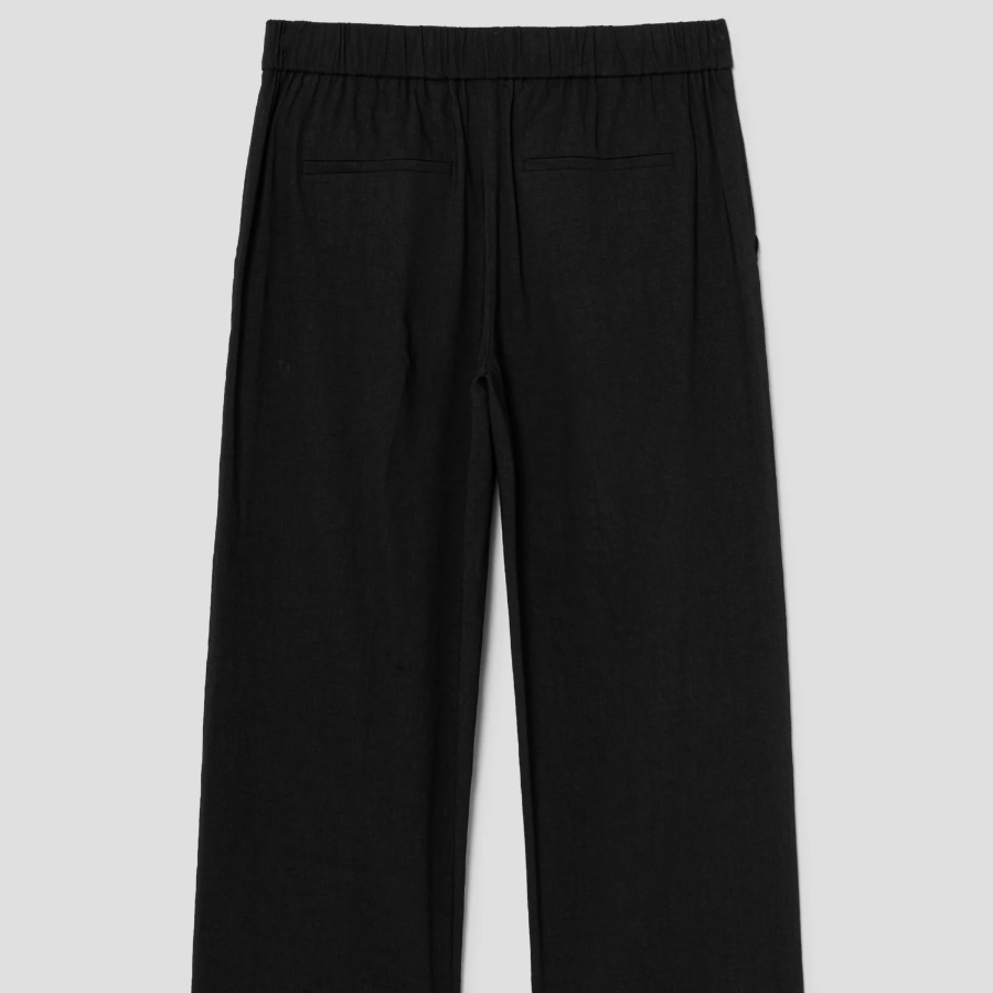 Theory Women Good Crunch Relax Straight Pants - Black