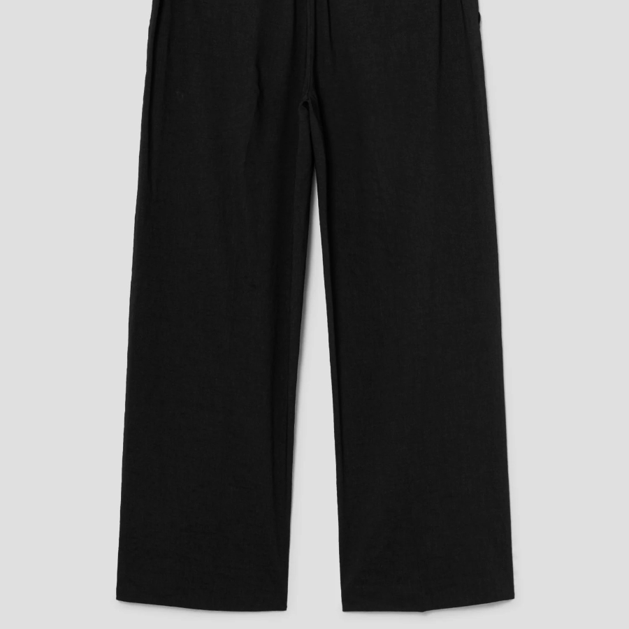 Theory Women Good Crunch Relax Straight Pants - Black