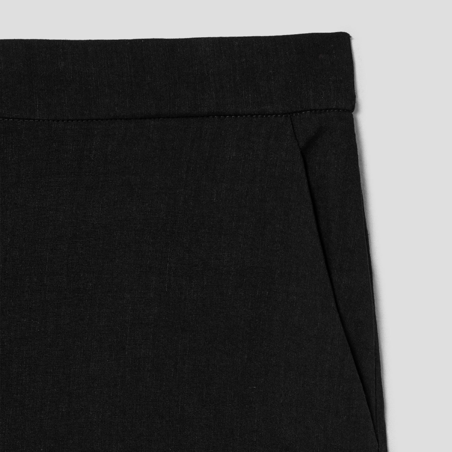 Theory Women Good Crunch Relax Straight Pants - Black