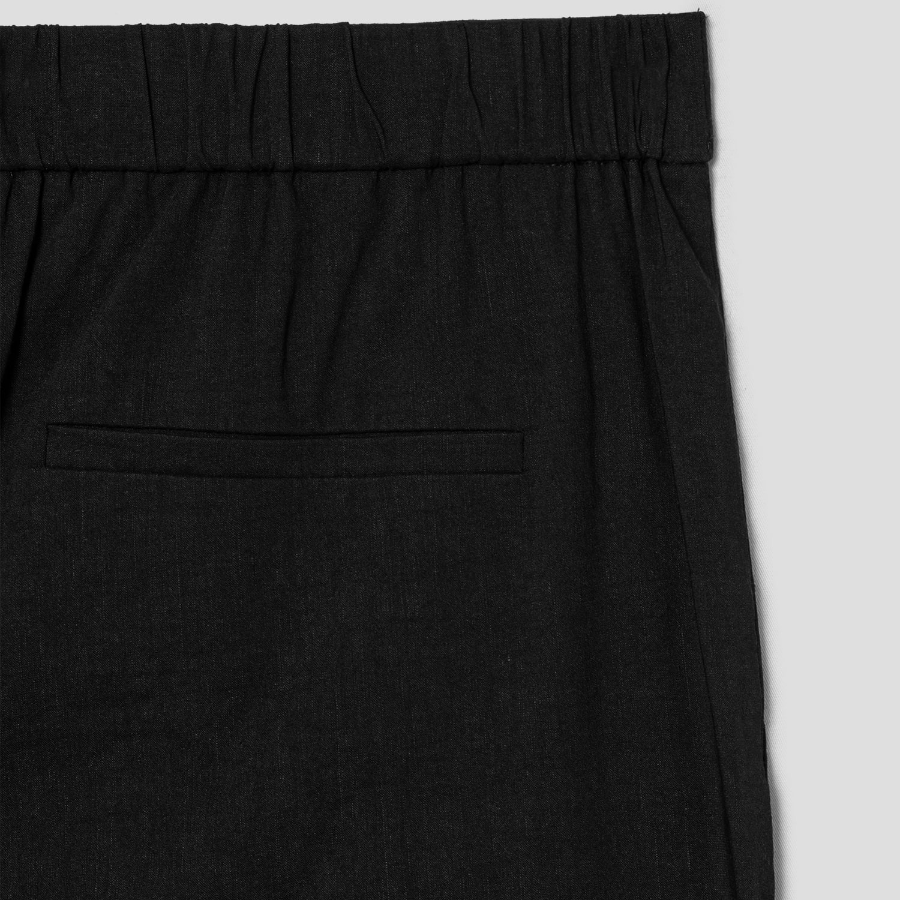 Theory Women Good Crunch Relax Straight Pants - Black