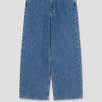 Theory Women Relaxed Denim High Waist Wide Jean — Ice Blue