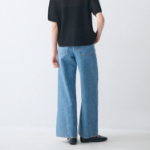 Theory Women Relaxed Denim High Waist Wide Jean — Ice Blue