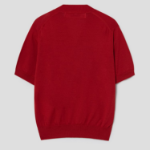 PLAY COMME DES GARÇONS (Unisex) V-Neck Short Sleeve Cardigan – Red