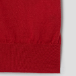 PLAY COMME DES GARÇONS (Unisex) V-Neck Short Sleeve Cardigan – Red