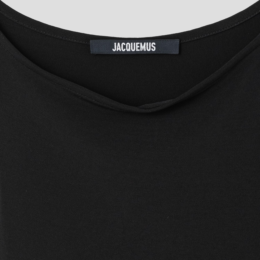JACQUEMUS La Robe Peplo Courte - Black