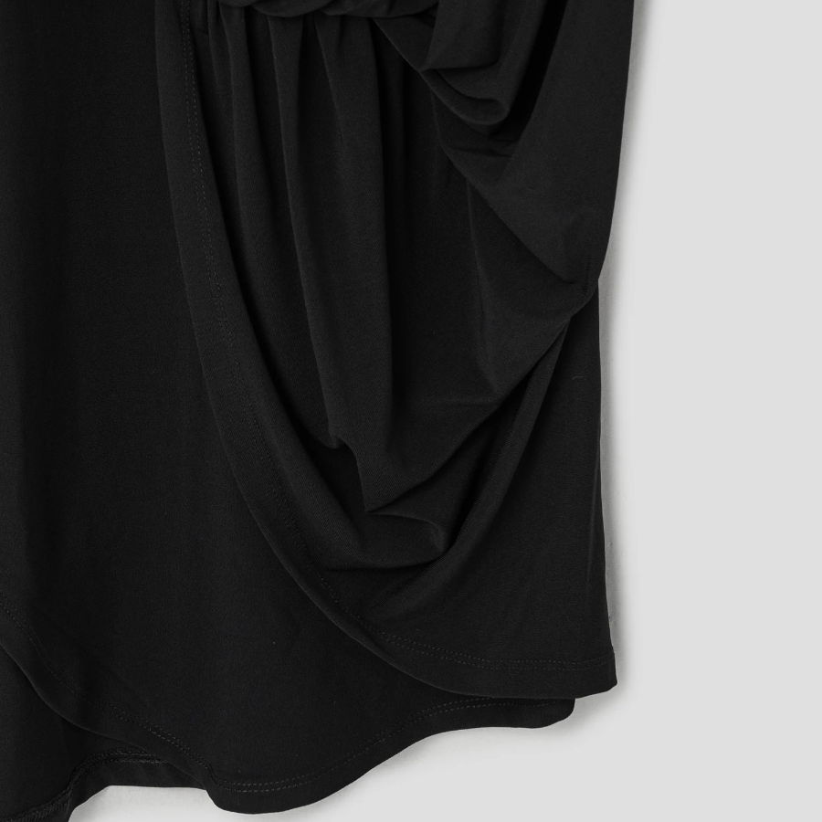 JACQUEMUS La Robe Peplo Courte - Black