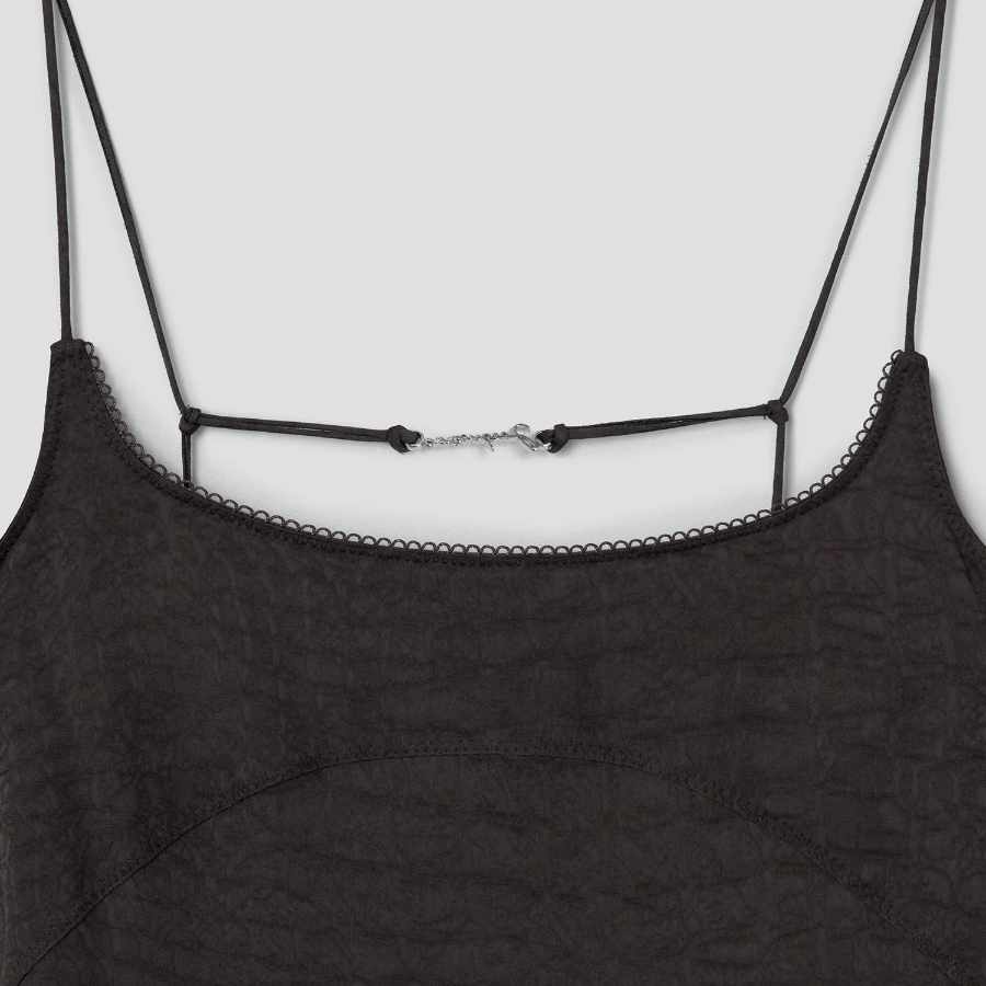 JACQUEMUS La Robe Notte - Croco Brown