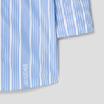 JACQUEMUS La Mini Robe Chemise - Jacquard Business Big Logo