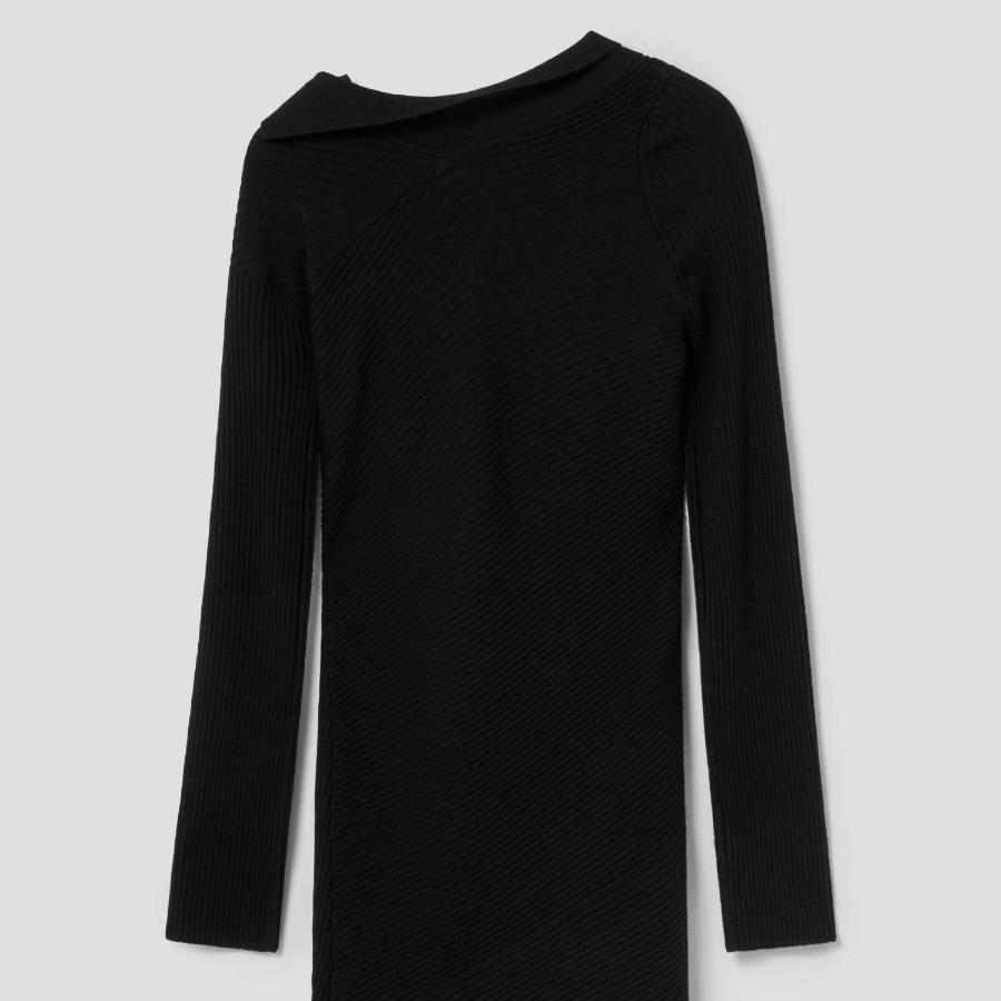 JACQUEMUS La Robe Maille Colin - Black