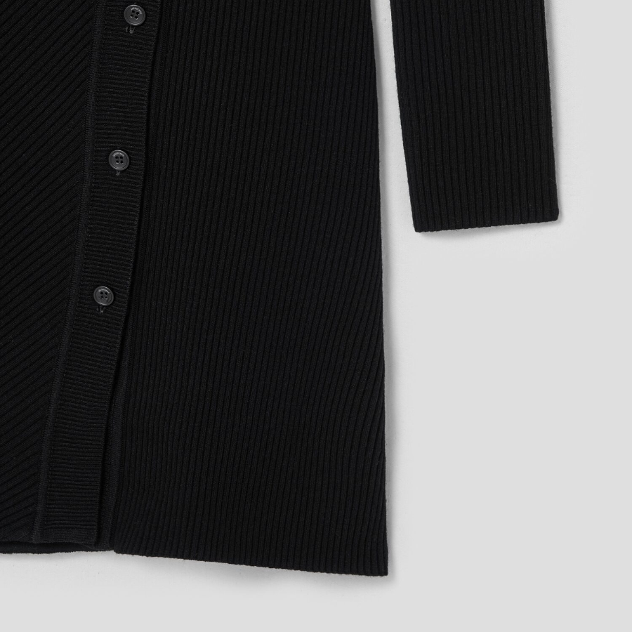 JACQUEMUS La Robe Maille Colin - Black