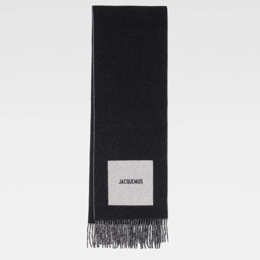 JACQUEMUS Le Charpe Rond Carre - Multi-Black