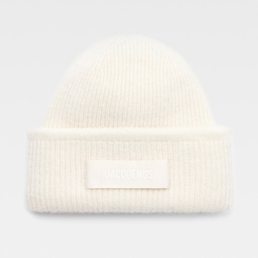 JACQUEMUS Le Bonnet Gros Grain - Off-White