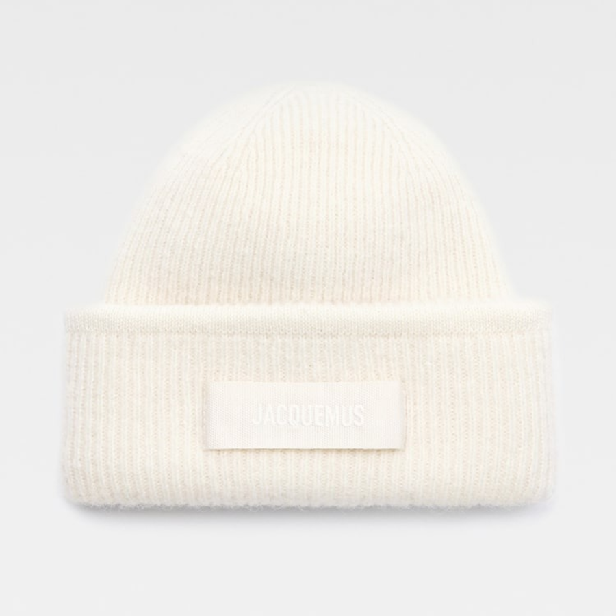 JACQUEMUS Le Bonnet Gros Grain - Off-White