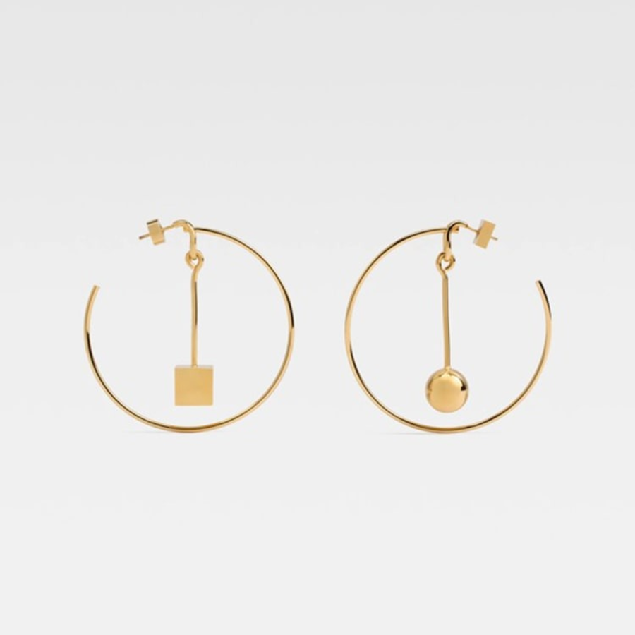 JACQUEMUS Les Creoles Nodo - Gold