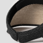 8 seconds Summer Knit Sun Visor with Contrast Trim — Beigе