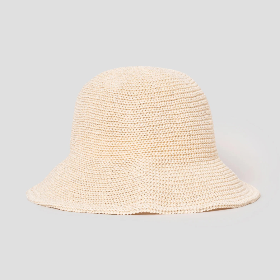 8 seconds Wide Brim Bonnet— Ivory