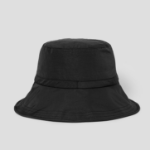 8 seconds Wide Brim Bucket Hat with Nylon Straps — Black