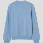 PLAY COMME DES GARÇONS (Unisex) Pastel Small Red Heart Wappen Cardigan – Sky Blue