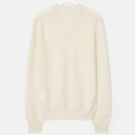 PLAY COMME DES GARÇONS (Unisex) White Heart Wappen Cardigan – White