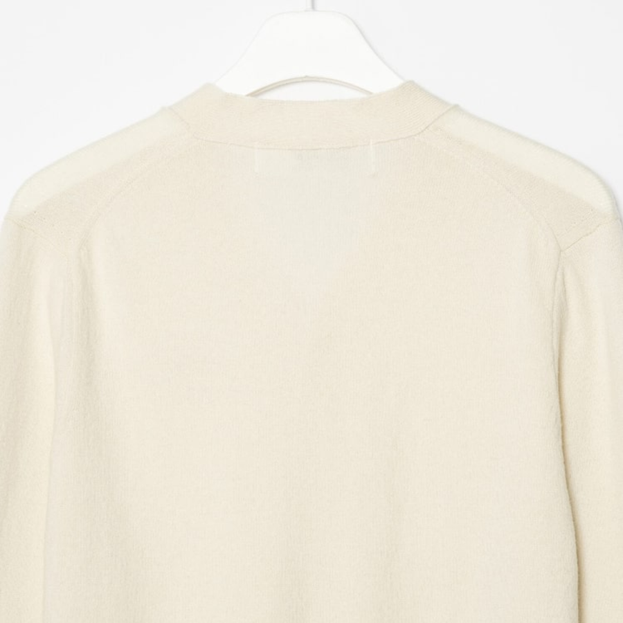 PLAY COMME DES GARÇONS (Unisex) White Heart Wappen Cardigan – White