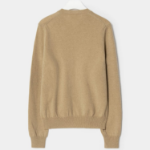 PLAY COMME DES GARÇONS (Unisex) White Heart Wappen Cardigan – Beige