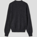 PLAY COMME DES GARÇONS (Unisex) Double Red Heart Wappen Cardigan – Grey