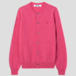 PLAY COMME DES GARÇONS (Unisex) Small Red Heart Wappen Cardigan – Pink
