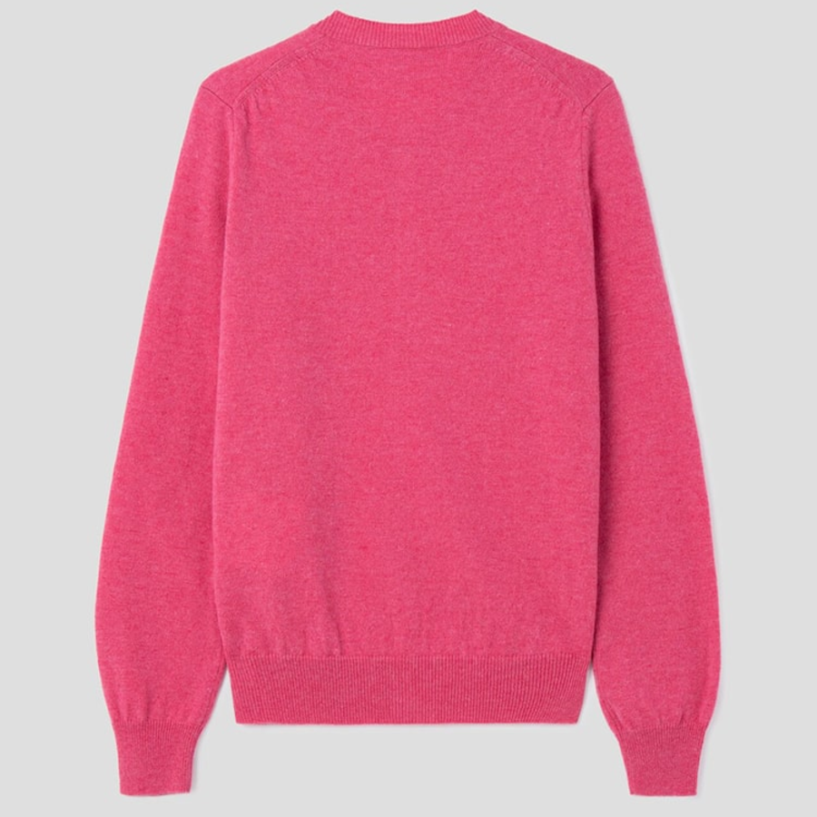 PLAY COMME DES GARÇONS (Unisex) Small Red Heart Wappen Cardigan – Pink