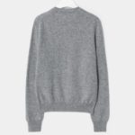 PLAY COMME DES GARÇONS (Unisex) White Heart Wappen Cardigan – Grey