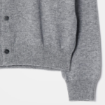 PLAY COMME DES GARÇONS (Unisex) White Heart Wappen Cardigan – Grey