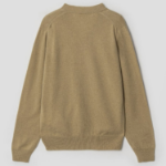 PLAY COMME DES GARÇONS (Unisex) White Heart Wappen Cardigan – Camel