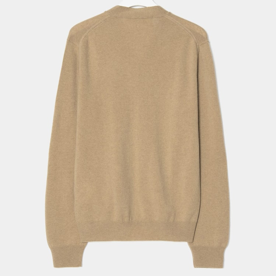 PLAY COMME DES GARÇONS (Unisex) Black Heart Wappen Cardigan – Beige