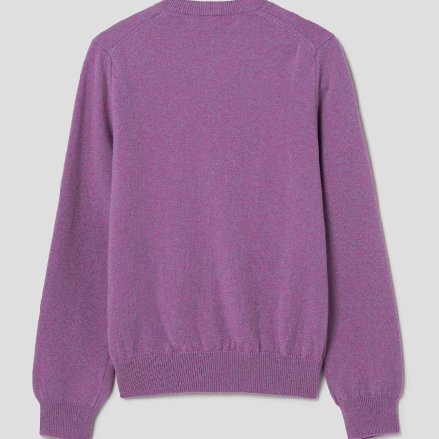 PLAY COMME DES GARÇONS (Women) Pastel Small Red Heart Wappen Cardigan – Purple