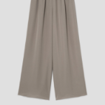 Theory Women Silk Combo Rib Waistband Pants - Soft Taupe