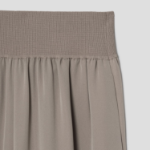 Theory Women Silk Combo Rib Waistband Pants - Soft Taupe