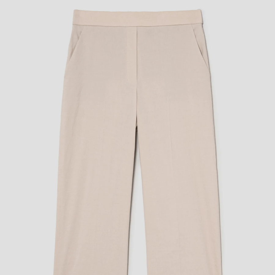 Theory Women Good Crunch Relax Straight Pants - Straw