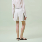 Theory Women Good Crunch Pleated Front Short - Straw