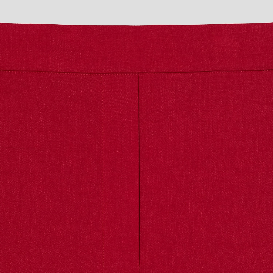 Theory Women Good Crunch Relax Straight Pants - Cherry