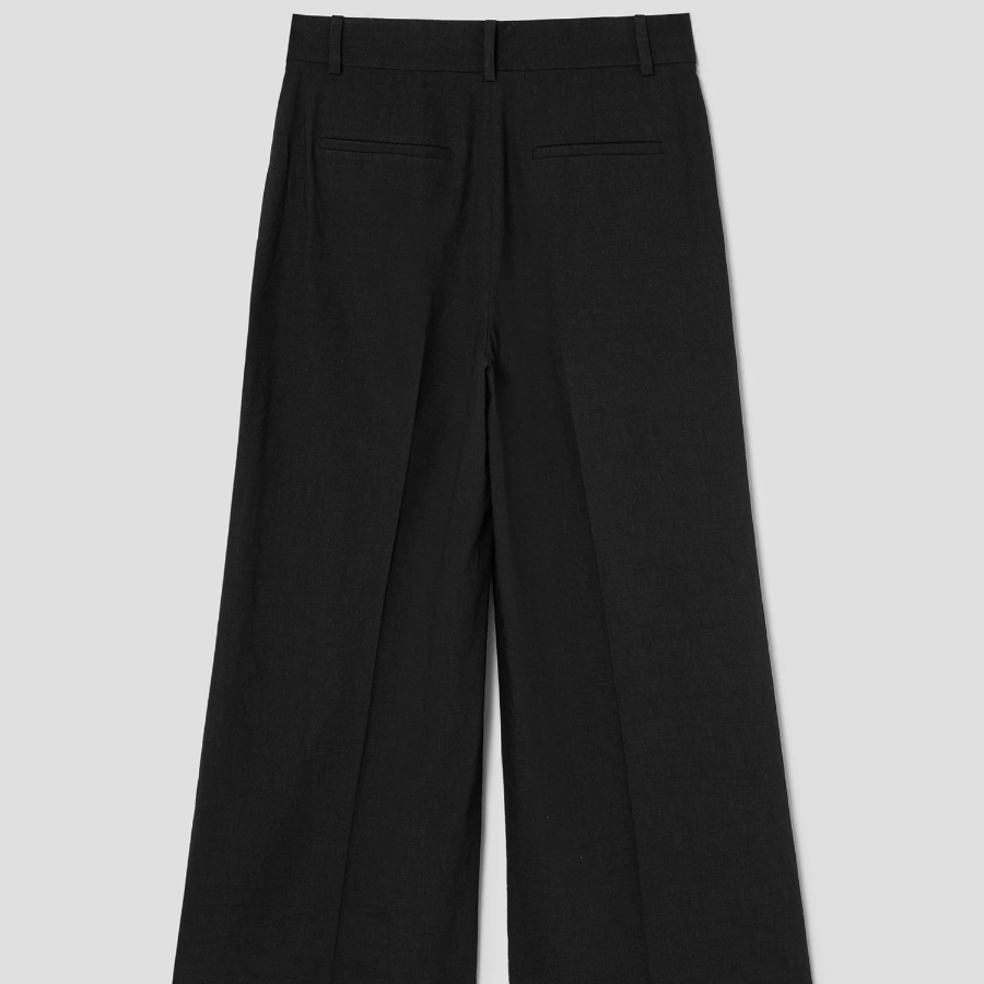 Theory Women Good Crunch Highwaist Trouser - Black