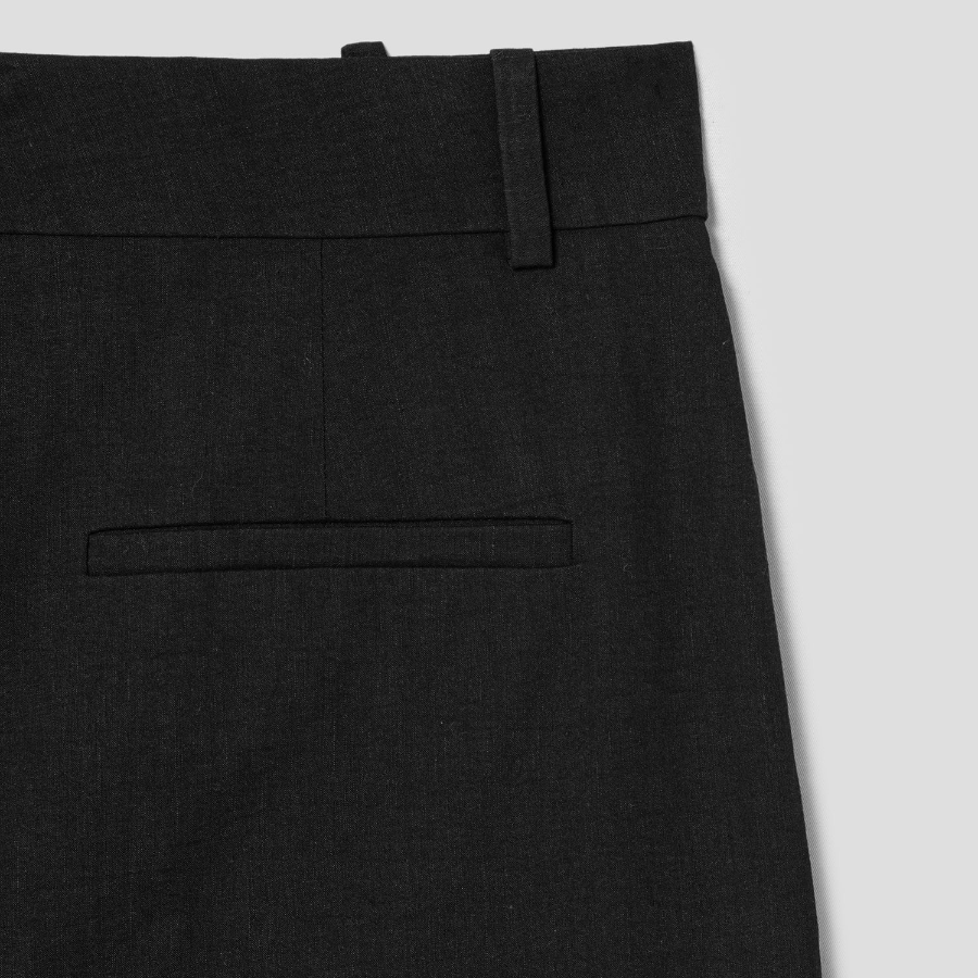 Theory Women Good Crunch Highwaist Trouser - Black