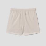 Theory Women Lightweight Wool Drawcord Shorts - Sand